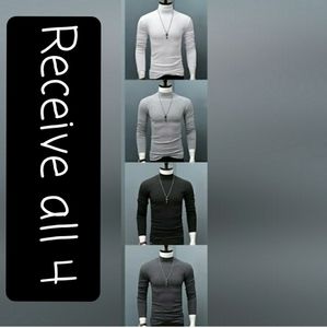 MOCK TURTLENECKS BUNDLE OF 4, 1 New in Bag Sz XL